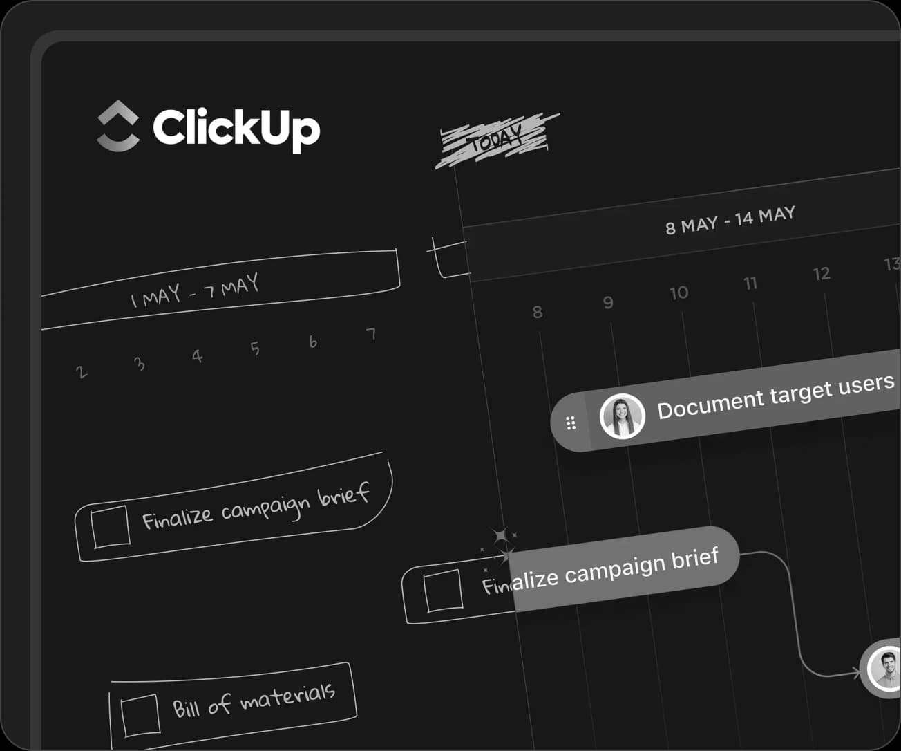 ClickUp guest access workflow diagram